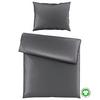 Bettwäsche Bio-Sophia Uni Anthrazit ca. 140x200cm - Anthrazit, Natur, Textil (140/200cm) - ecoTree