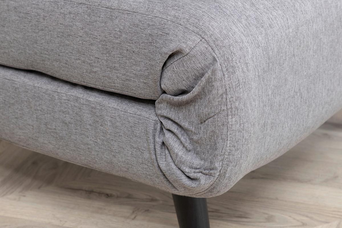 SCHLAFSESSEL VICKY - Schwarz/Grau, Design, Textil/Metall (70/88/80cm) - Livetastic