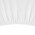 Spannbetttuch Jersey 180x200 cm - Weiß, MODERN, Textil (180/200cm) - Mömax modern living