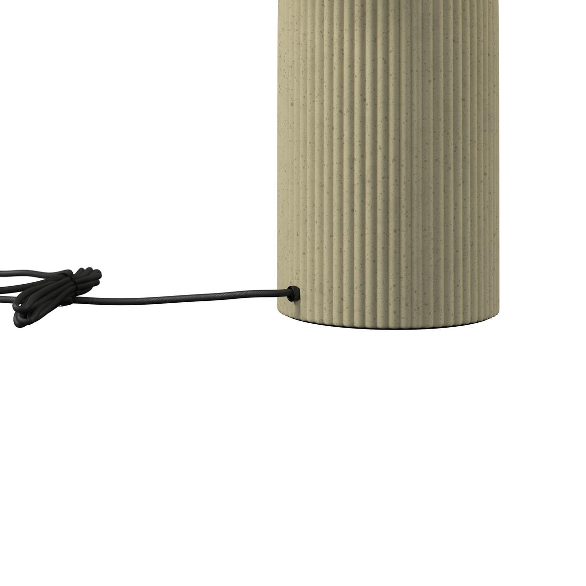 Tischleuchte Lucina Beige/Creme max. 40 Watt - Beige/Messingfarben, MODERN, Keramik/Textil (30/46cm) - Bessagi Home