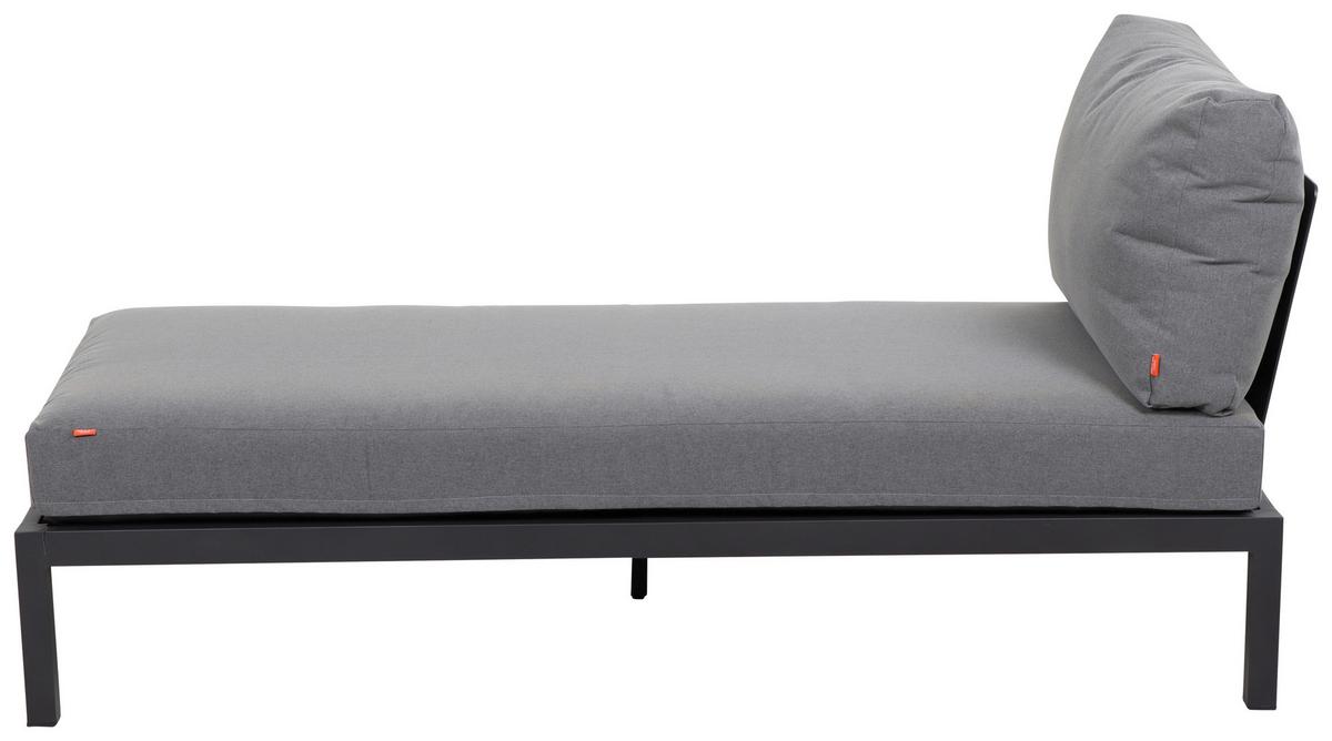 Modul-Loungegarnitur 5-tlg. Grau Teakholz - Anthrazit/Grau, KONVENTIONELL, Holz/Textil - Siena Garden