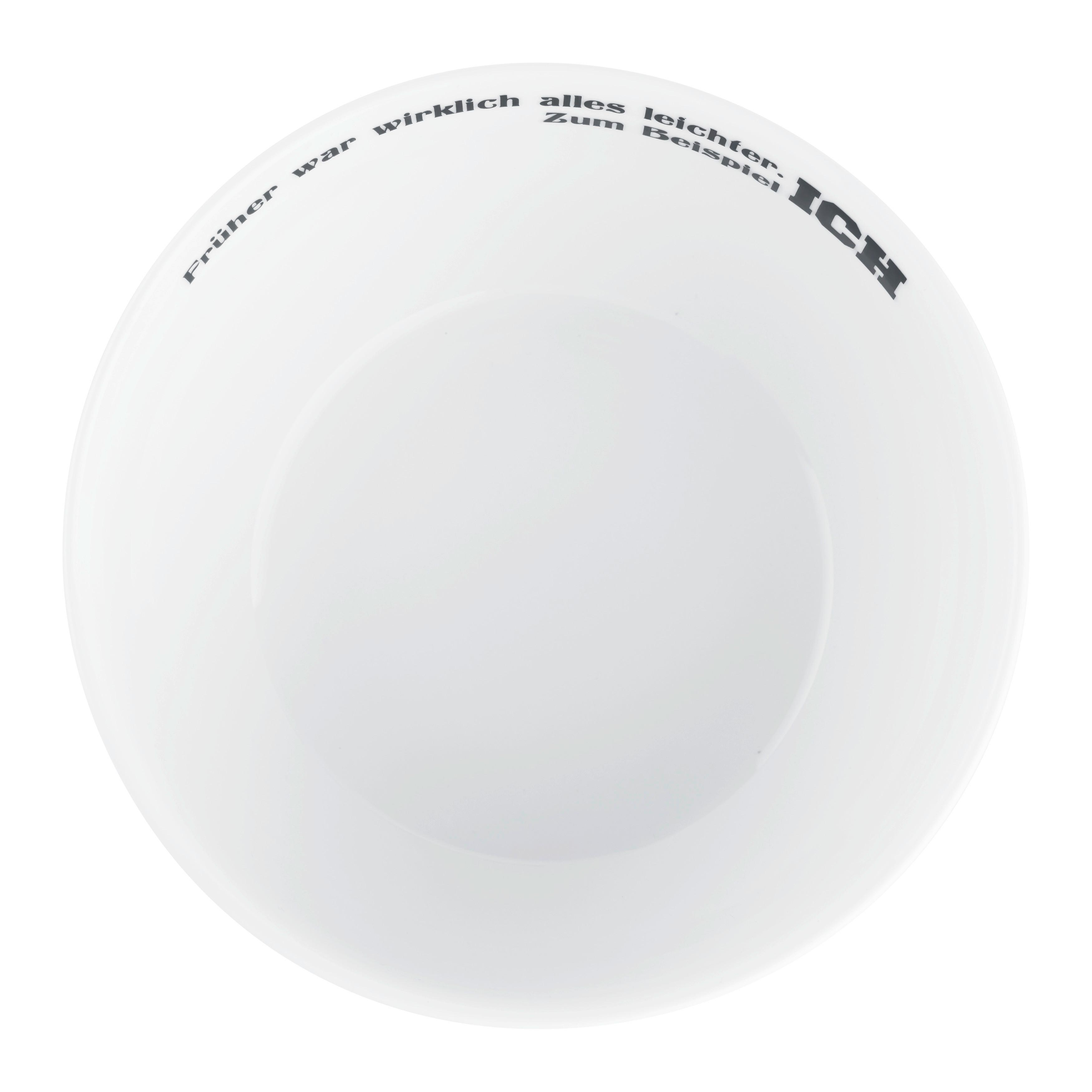 FRUKOSTSKÅL GRAFFITI - vit/svart, Modern, keramik (15cm) - Mömax