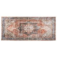 Läufer Siena Weiß/Beigebraun ca. 67x150cm - Beige/Beigebraun, Basics, Textil (67/150cm)