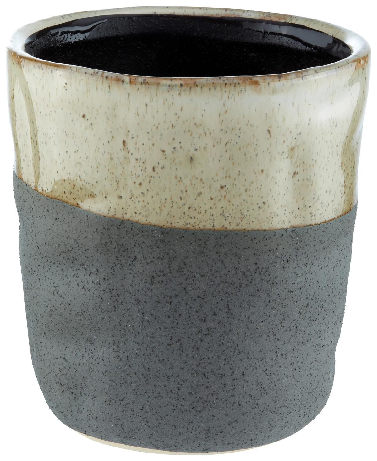 Kaspó Stoneware - szürke, kerámia (12/13cm) - Modern Living