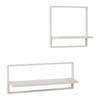 VÄGGHYLLPLAN SET ALFI -EXKLUSIV- -SB- - kashmir, Modern, metall/trämaterial (50/30/20/30/12/12cm) - Mömax