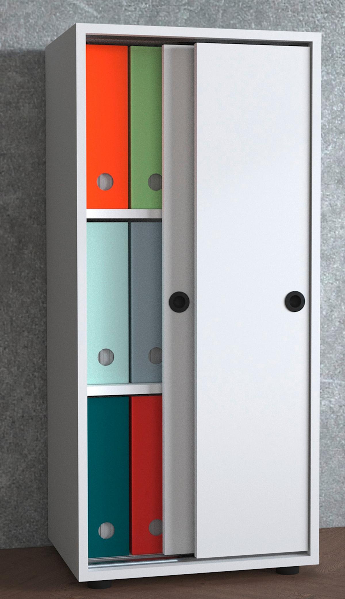 Arhivska Omara Ulas, Bela - bela, Design, leseni material (49/109/38cm) - MID.YOU