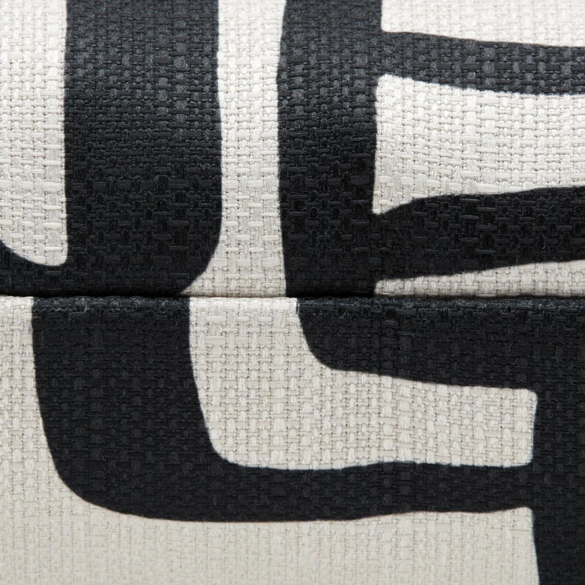 Zierkissen Blixa Schwarz/Weiß ca. 50x50cm - Schwarz/Weiß, MODERN, Textil (50/50/50cm) - Mömax