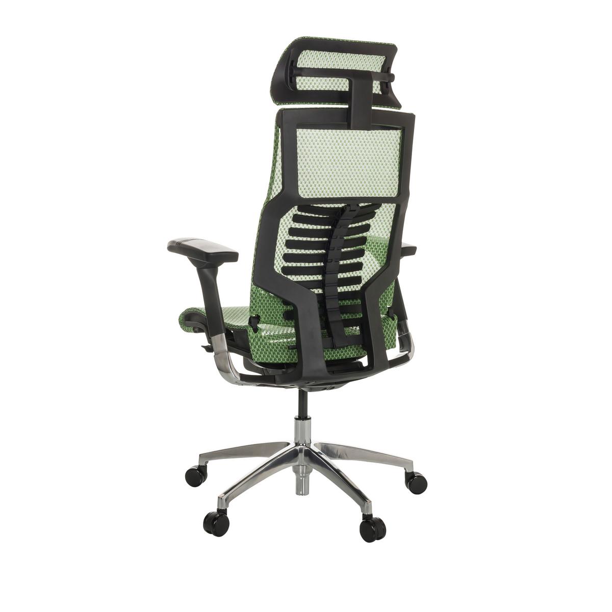 Pisarniški Stol Dynafit Ii, Zelena - srebrne barve/zelena, Basics, kovina/umetna masa (67/119-135/60cm) - MID.YOU