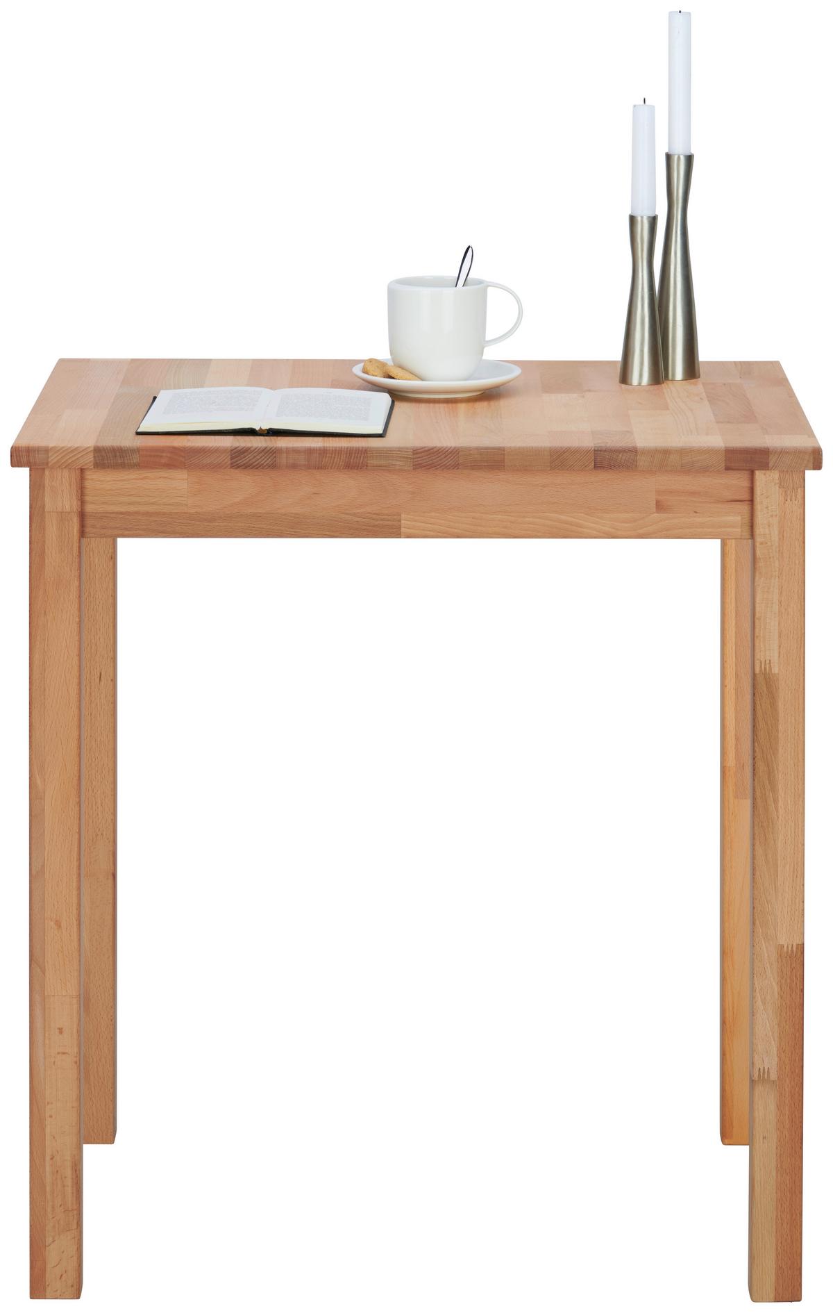 STÓŁ DO JADALNI ALEX - kolor bukowy, Konventionell, drewno (70/50/75cm) - Carryhome
