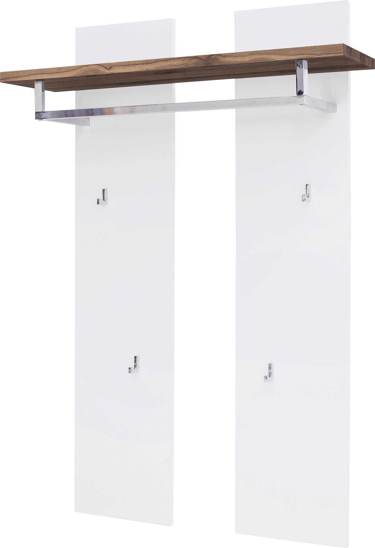 PANEL DO PRZEDPOKOJU ROMINA - kolor dębowy/biały, Design, materiał drewnopochodny/drewno (91/135/25cm)