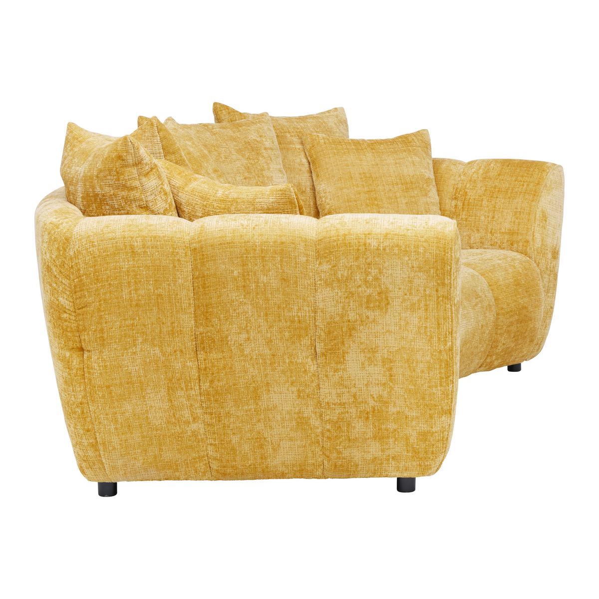 Mega Sofa Bonelli - žuta/crna, Moderno, tekstil/plastika (280/74cm) - Mömax