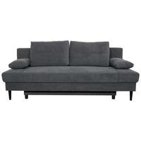 Canapea extensibila RITA - gri închis, Konventionell, textil (199cm) - Modern Living