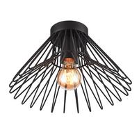 Deckenleuchte Duccio Schwarz max. 22 Watt - Schwarz, Design, Metall (30/18cm)