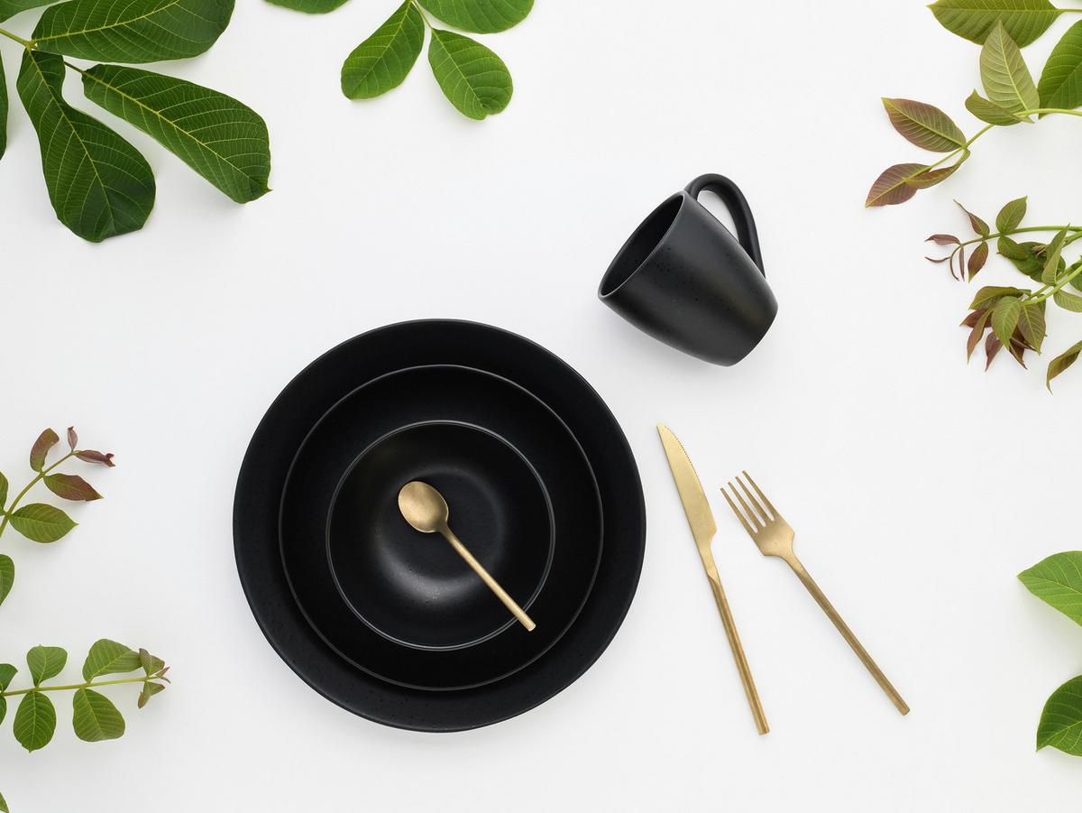 Kombinirani Servis Magic Black Coupe, 8-Delni - črna, Basics, keramika - Creatable