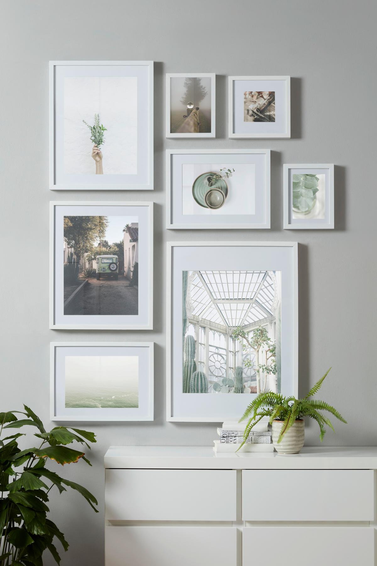 Bilderrahmen Gitta in Weiss ca. 23x23cm - Weiss, Modern, Glas/Holzwerkstoff (23/23cm) - Modern Living