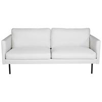2-SITZER-SOFA ZOOM - Creme/Schwarz, Design, Textil/Metall (180/78/80cm) - Livetastic