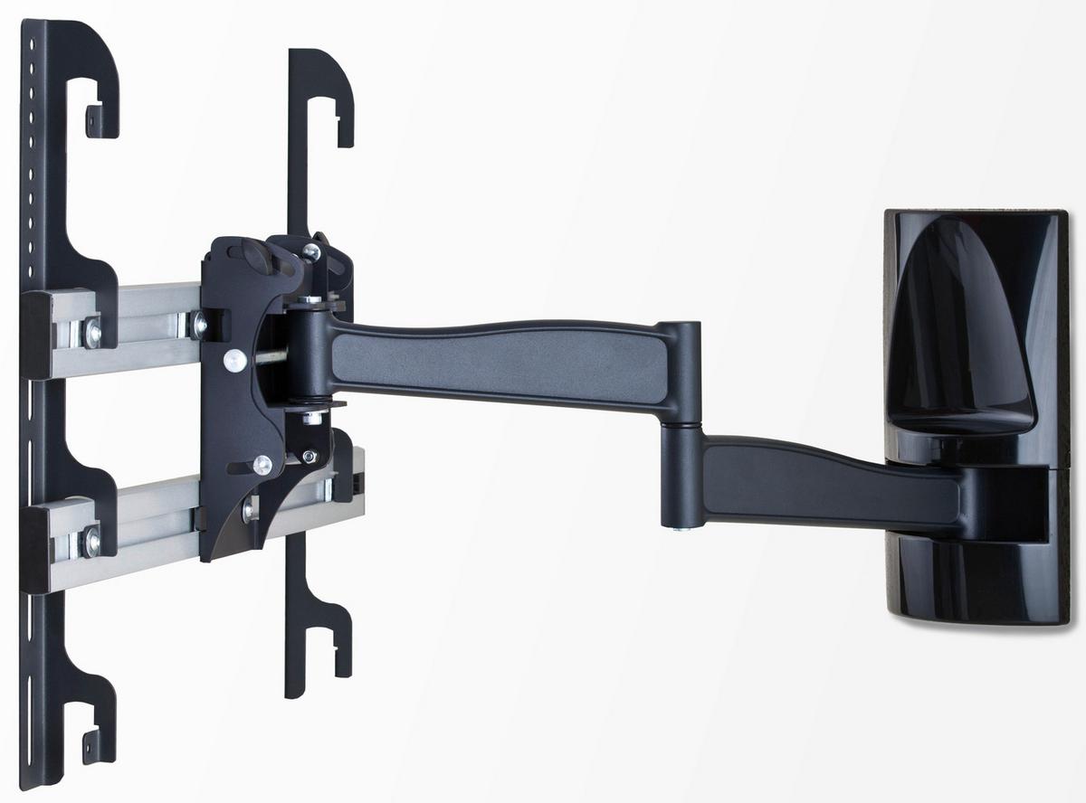TV-Wandhalter WS 300 ca. 65x48 cm Schwarz - Schwarz, KONVENTIONELL, Metall (65/48/67cm) - MID.YOU