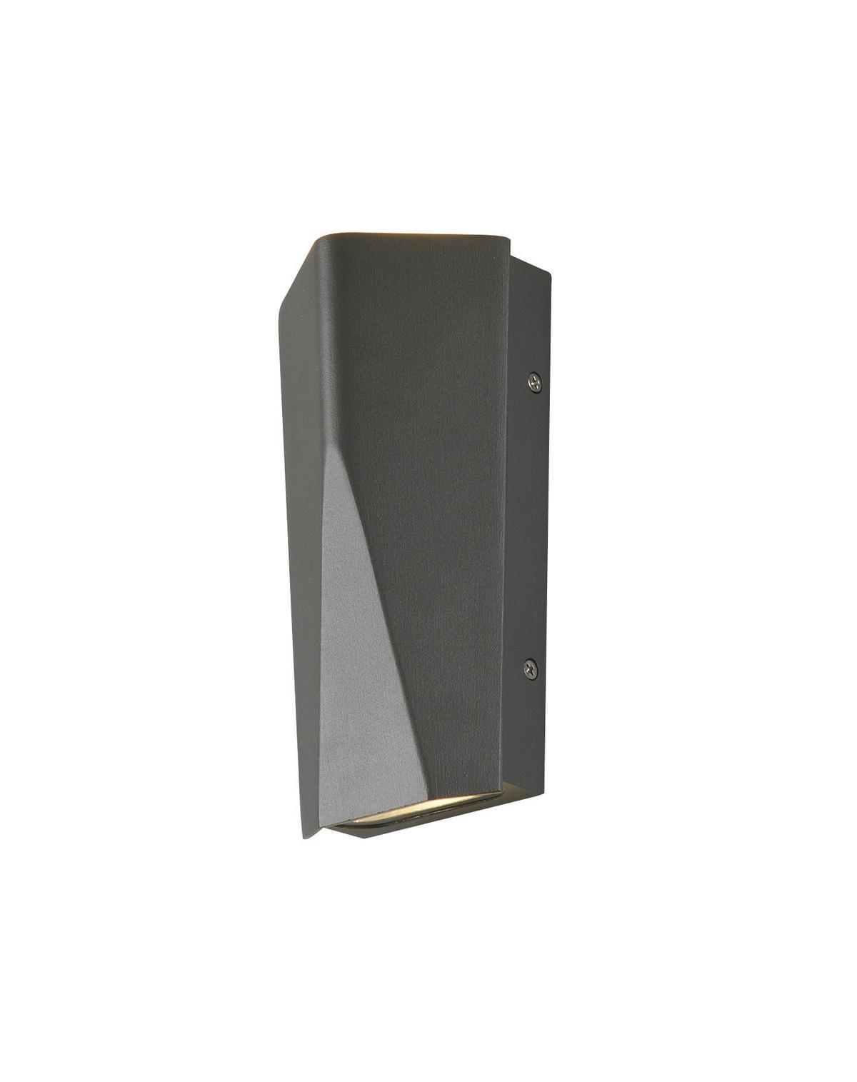 Außenwandleuchte Tay in Anthrazit max. 4,5 Watt - Anthrazit, Design, Metall (20/10,6/6,2cm) - Trio Leuchten