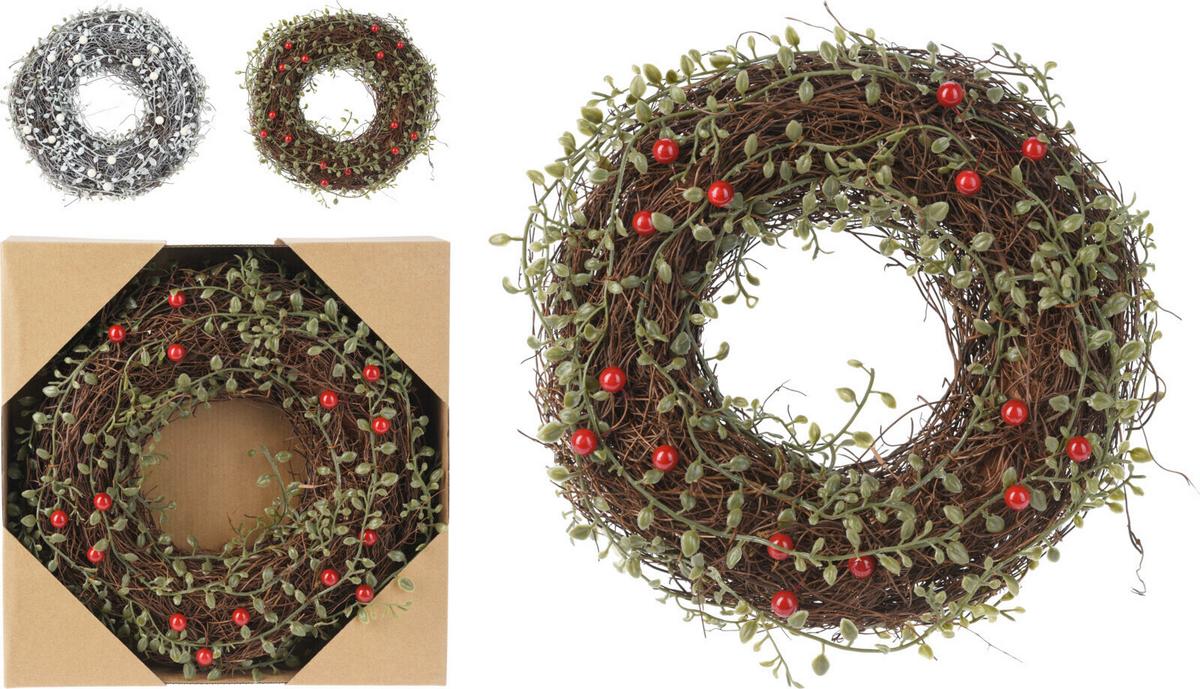 Koszorú Berries - műanyag (29/7cm)