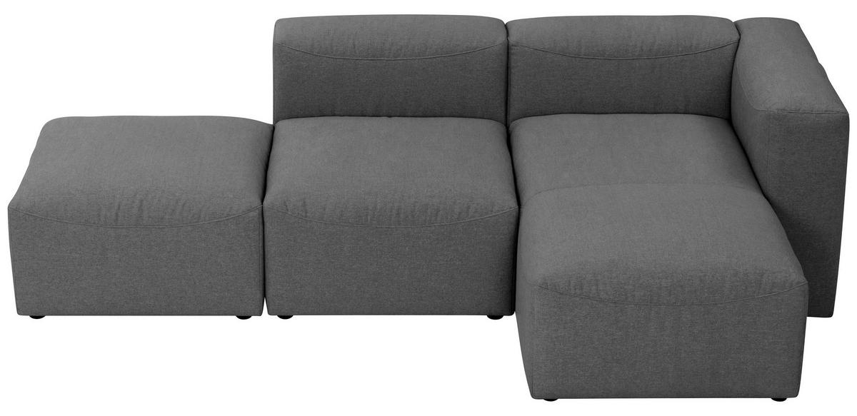 ECKSOFA LENA - Anthrazit, Design, Kunststoff/Textil (250/160cm) - Max Winzer