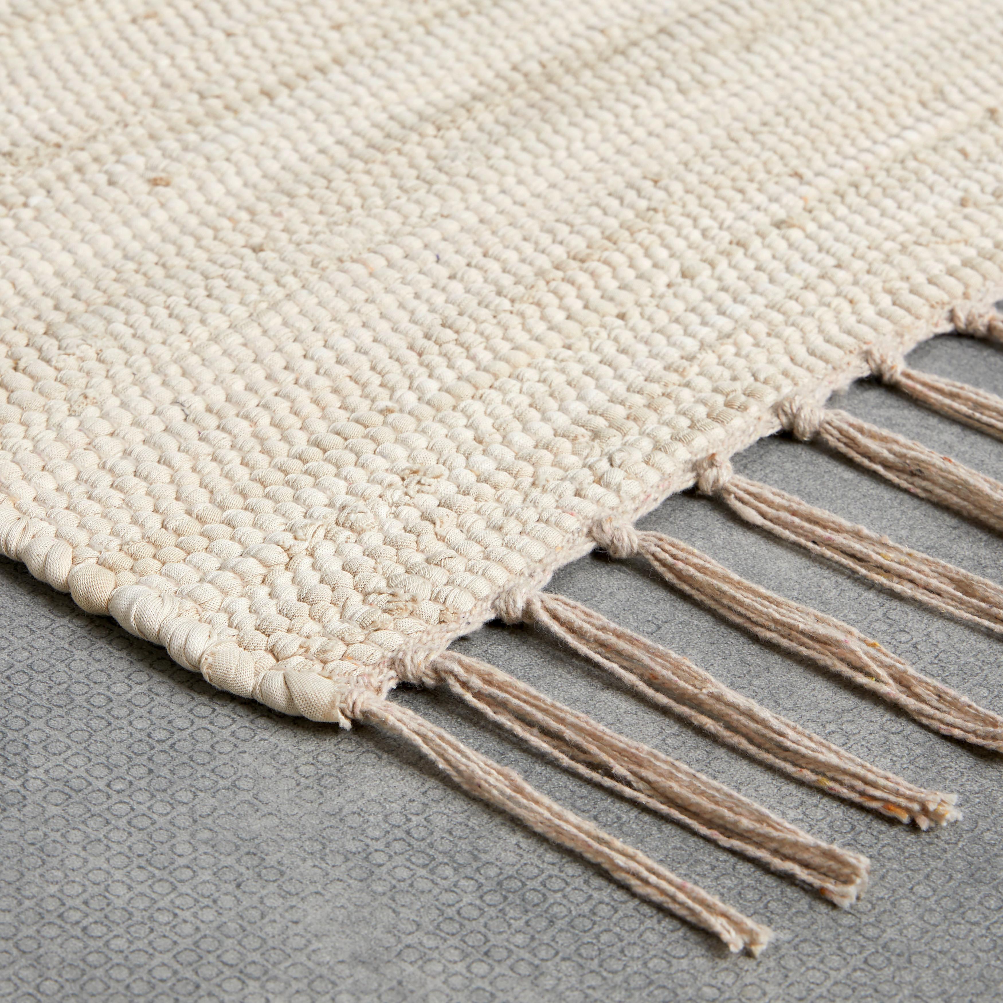 Fleckerlteppich Julia 1 in Hellbraun ca. 60x90cm - Hellbraun, ROMANTIK / LANDHAUS, Textil (60/90cm) - Modern Living
