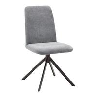 Stuhl Kassel Grau/Schwarz - Schwarz/Grau, MODERN, Textil/Metall (47/92/43cm) - Based