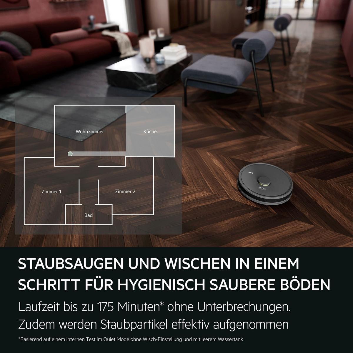 ROBOT ODKURZAJĄCY AR71HW1DG - ciemnoszary, Basics, tworzywo sztuczne (33,5/10/33,5cm) - AEG