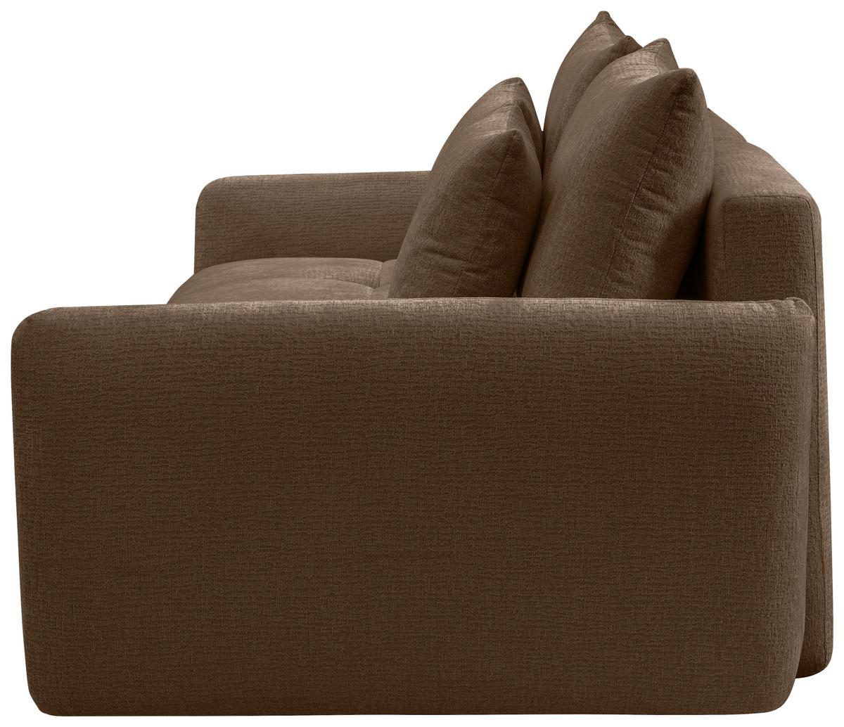 CANAPEA EXTENSIBILĂ ALIA - grej/maro, Modern, textil (254/74-94/119cm) - Premium Living