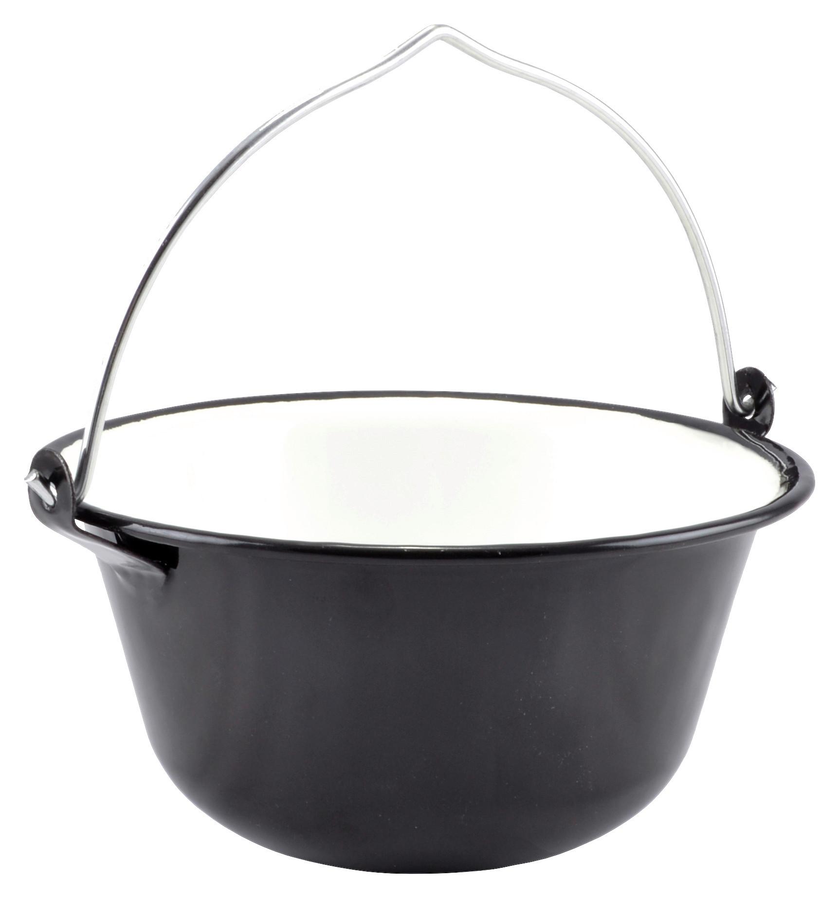 Tálalóbogrács Kb. 0,8l - fekete, fém (0,8l)
