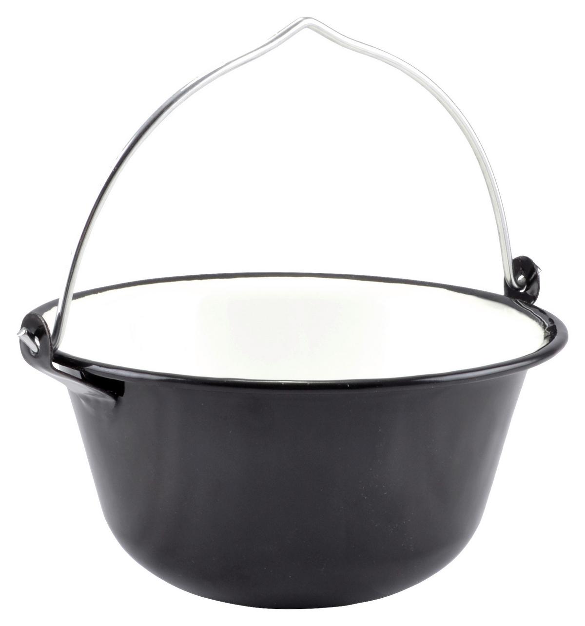 Tálalóbogrács Kb. 0,8l - fekete, fém (0,8l)