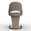STOL MED ARMSTÖD ARIA - Schwarzbraun/svart, Modern, metall/trä (54/82/62cm) - Bessagi Home