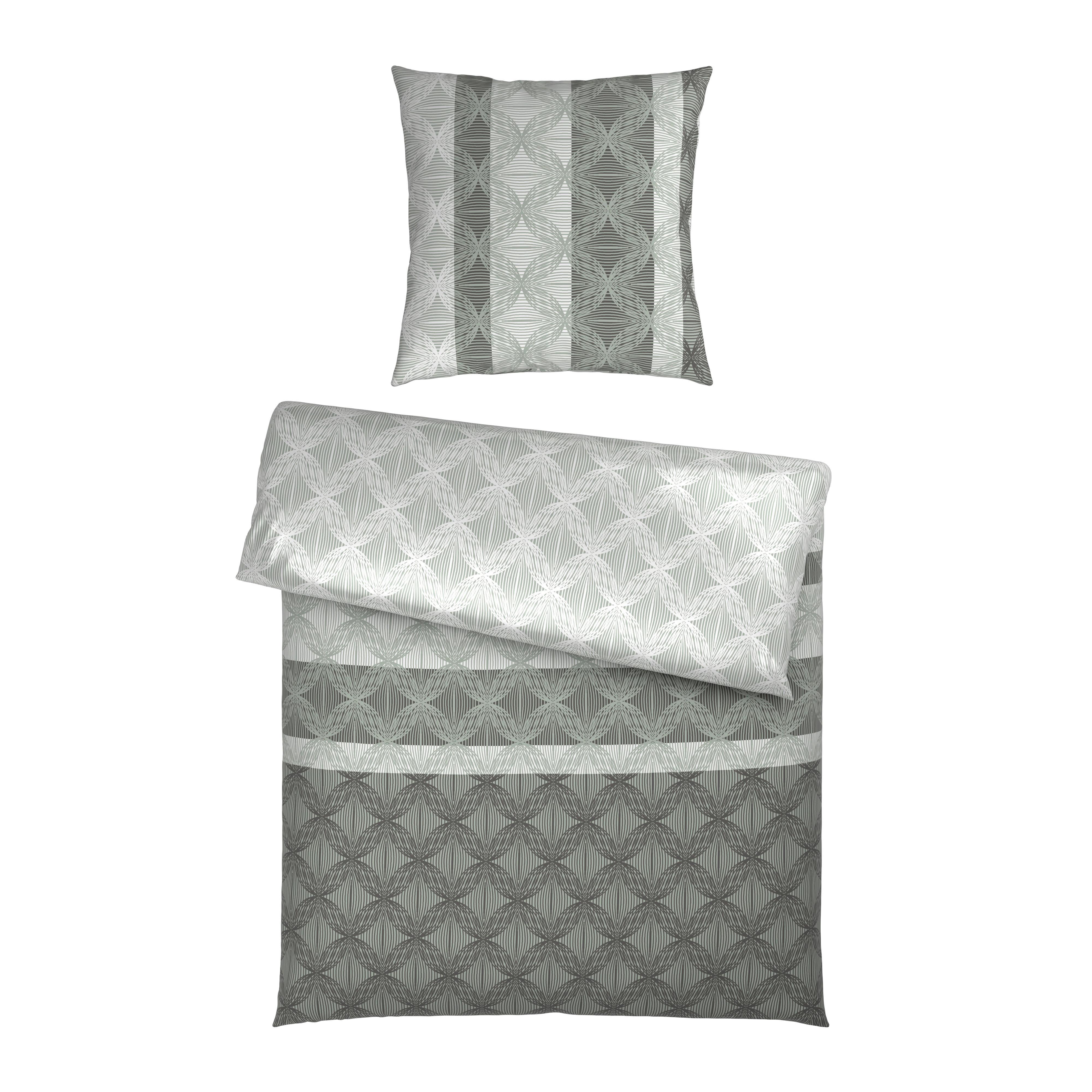 Bettwäsche Carlos Grau ca. 135x200cm - Grau, MODERN, Textil (135/200cm) - Mömax