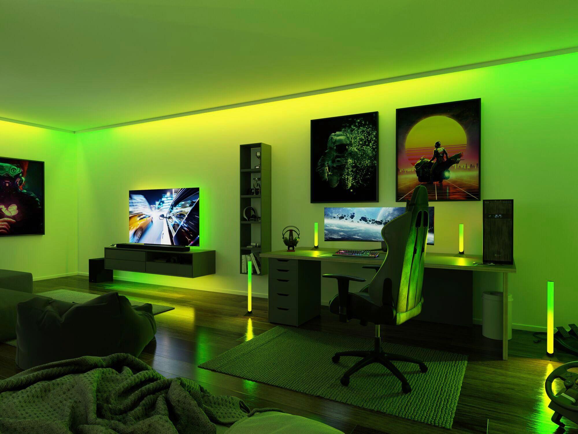 LED-Strip Entertain max. 4,8 Watt - Schwarz, Basics, Metall (150,0/1,0/0,2cm) - Paulmann