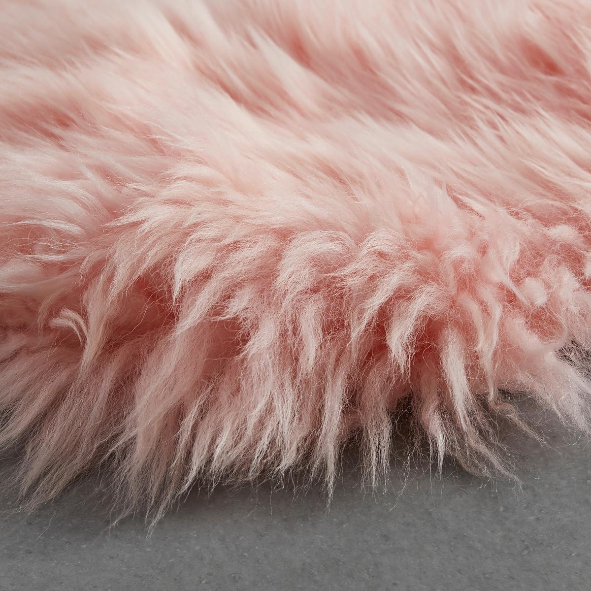 Schaffell Emma in Rosa ca. 60x45cm - Rosa, Textil (45/60cm) - Modern Living