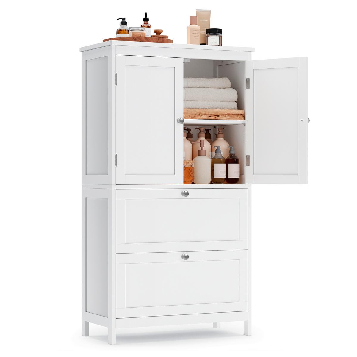 MIDISCHRANK BBC551P31 - Weiß, Trend, Holzwerkstoff (60/110/30cm) - MID.YOU