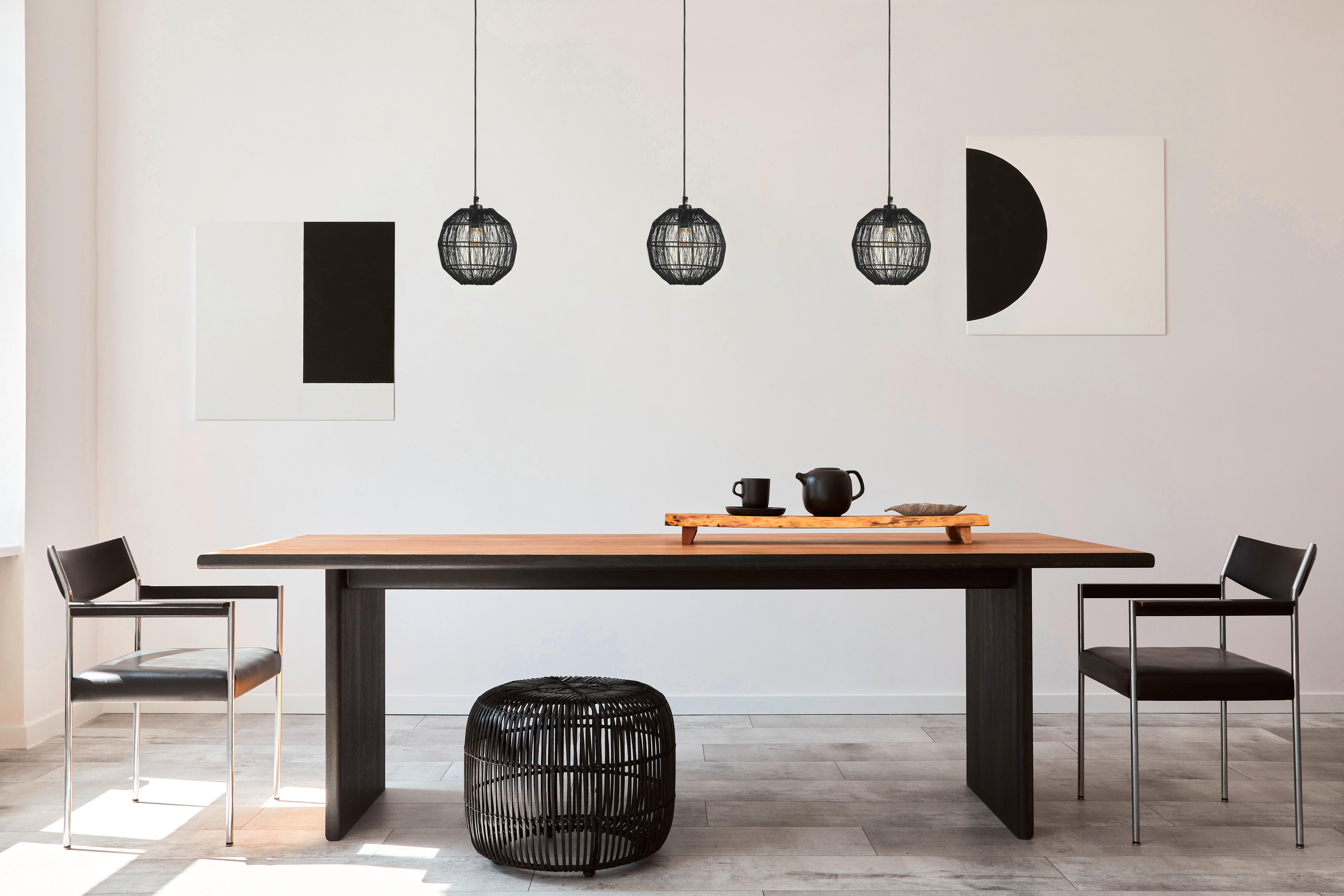 Hängeleuchte Hermi II max. 25 Watt - Schwarz, Basics, Metall (20/120cm) - Globo