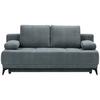 Schlafsofa in Hellblau - Blau/Schwarz, MODERN, Textil (195/77/100cm) - Based