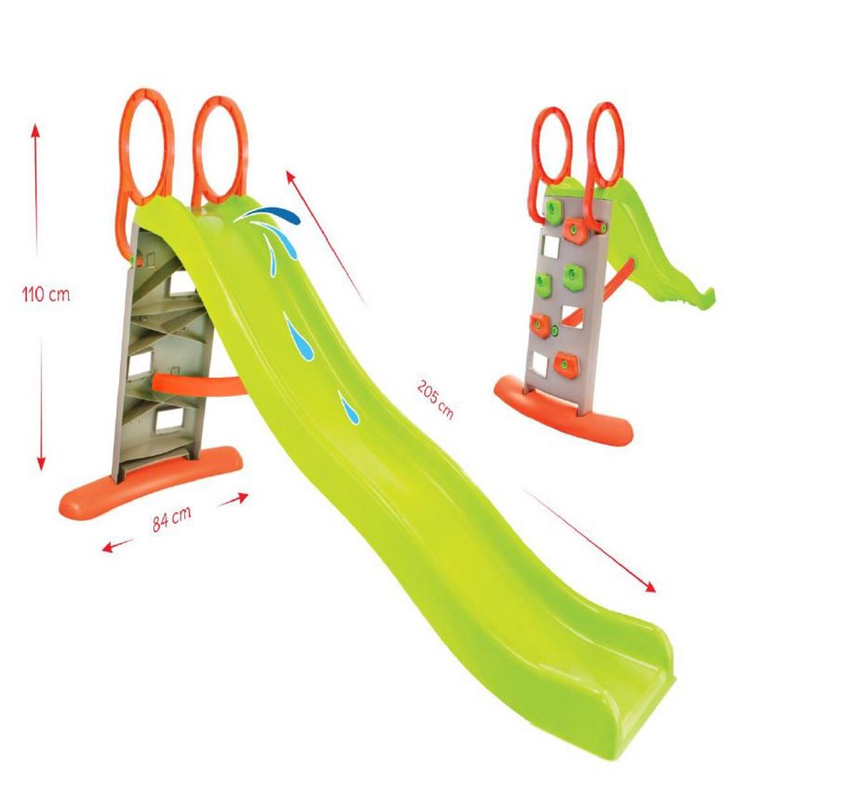 Csúszda Splash - narancs/szürke, Basics, műanyag (205/84/110cm)