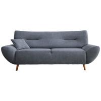 3-Sitzer-Sofa Drago Hellblau Chenille - Wildeiche/Hellblau, MODERN, Holz/Textil (205/81/90cm) - MID.YOU