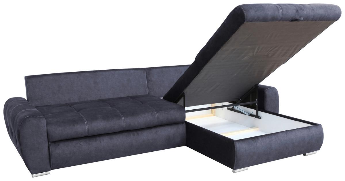 Canapea modulară SOLAR - alb/grafit, Modern, lemn/metal (277/175cm) - Modern Living