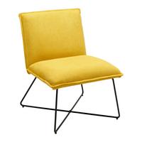 Sessel Filip Gelb Webstoff - Gelb, MODERN, Holz/Textil (63cm) - Bessagi Home