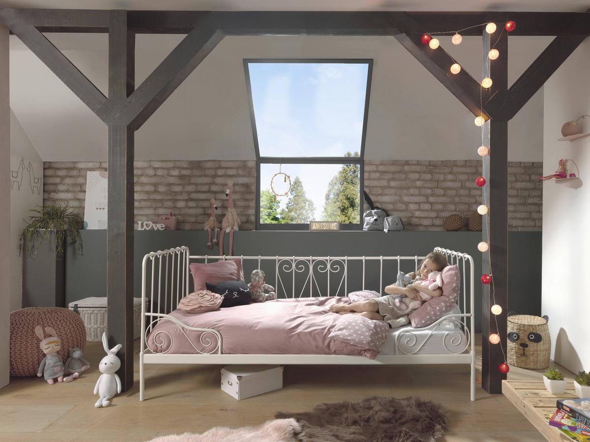 Metallbett Alice Weiß - Weiß, MODERN, Holz/Metall (90/200cm) - Vipack