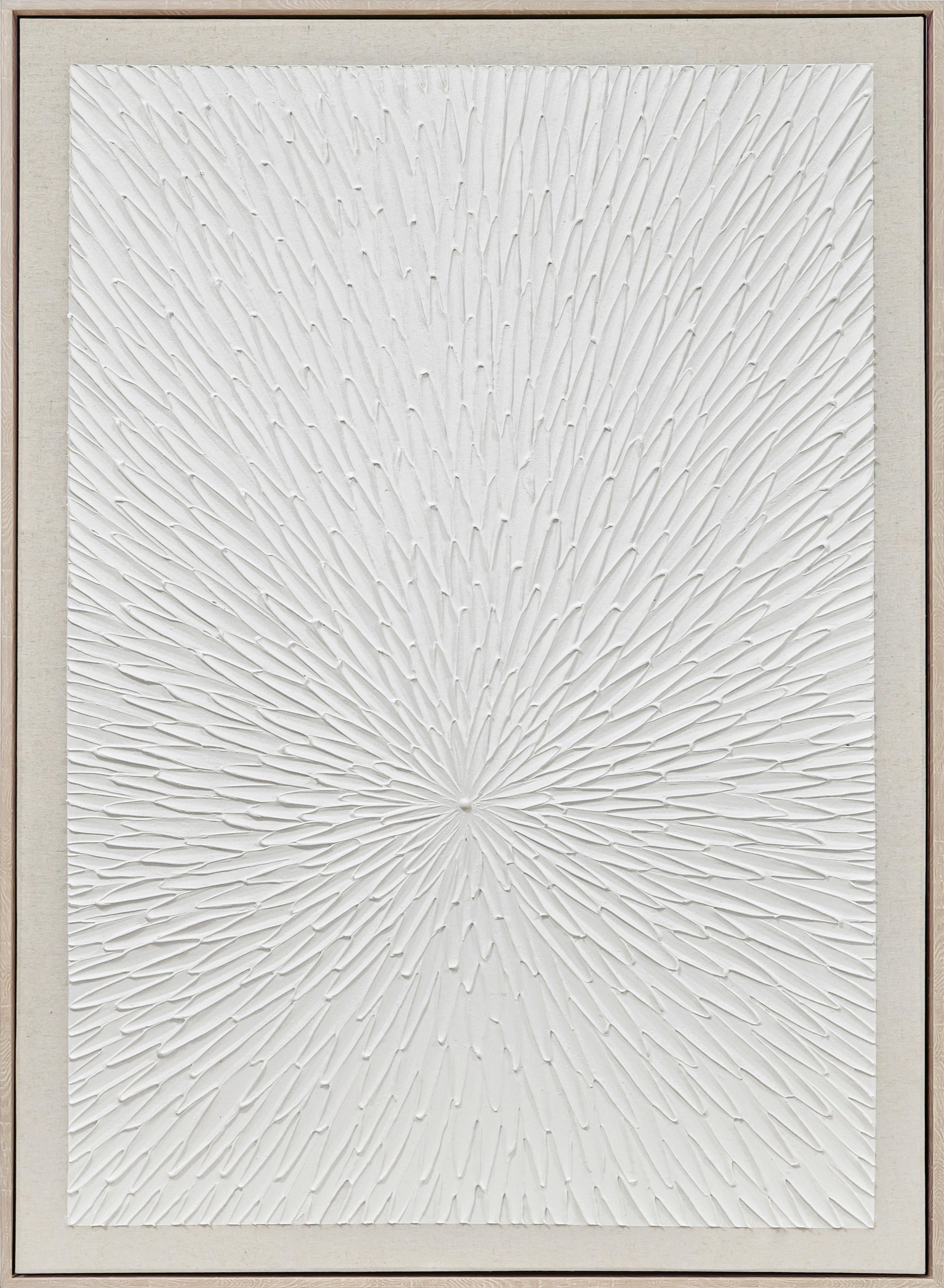 Leinwandbild Ikem Weiss ca. 103x143cm - Weiss/Naturfarben, Modern, Holz/Kunststoff (103/143cm) - Mömax