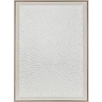 Leinwandbild Ikem Weiss ca. 103x143cm - Weiss/Naturfarben, Modern, Holz/Kunststoff (103/143cm) - Mömax