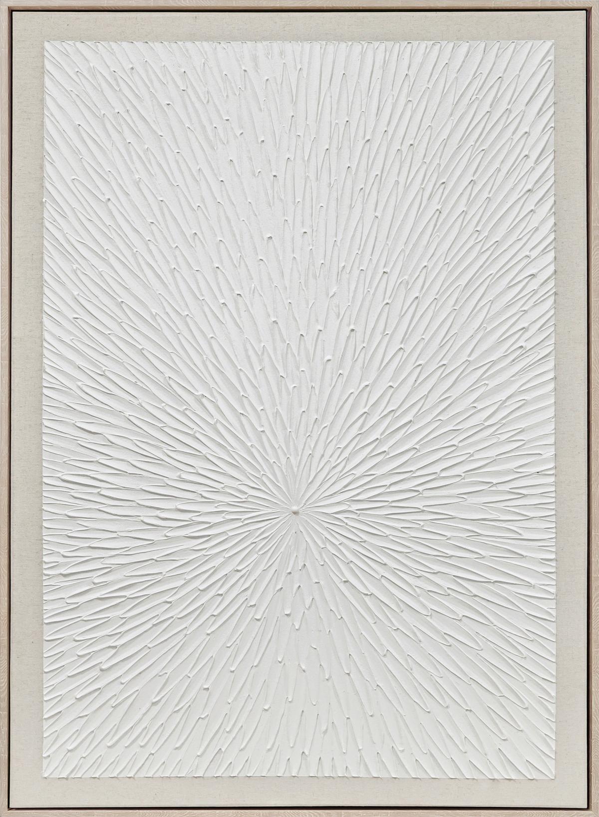 Leinwandbild Ikem Weiss ca. 103x143cm - Weiss/Naturfarben, Modern, Holz/Kunststoff (103/143cm) - Mömax