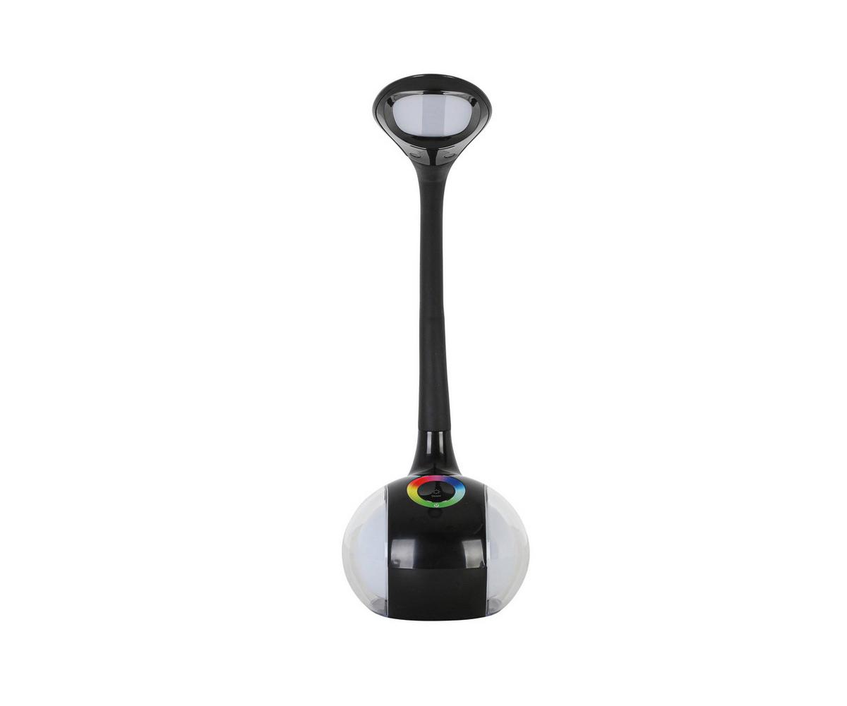 Lampă de birou cu LED Nihat - negru/transparent, Modern, plastic/metal (max 30/13,5/max 53cm) - Mömax