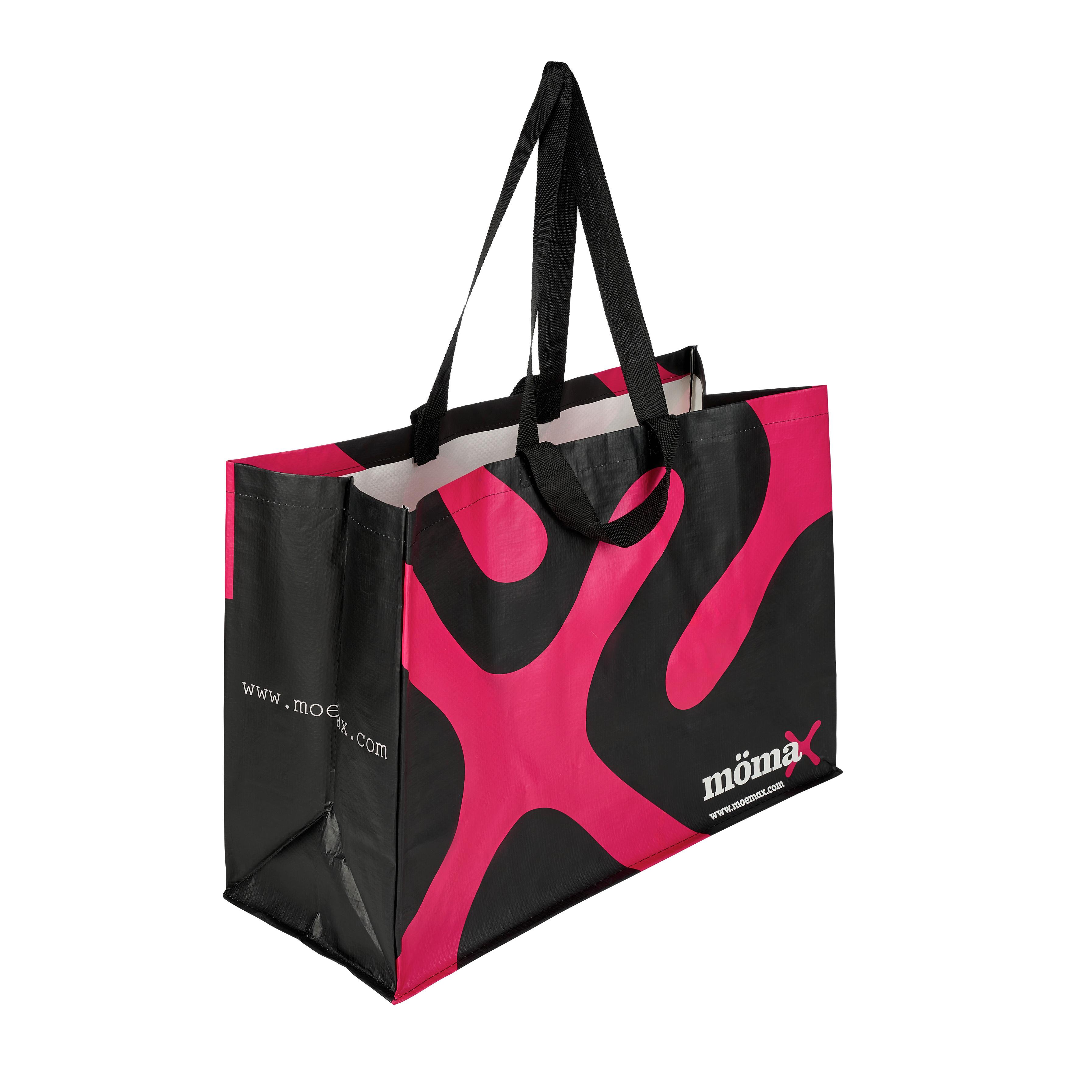 SHOPPINGKASSE MÖMAX -EXT- -KMA- - svart/rosa, plast (53/40/22cm) - Mömax