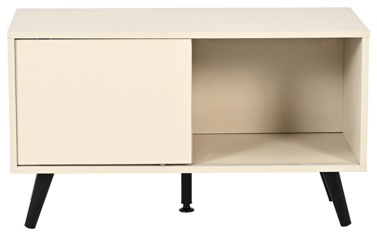 Phonotisch Move Kaschmirfarben - Kaschmir/Schwarz, MODERN, Holzwerkstoff/Metall (80/46/35cm) - Based