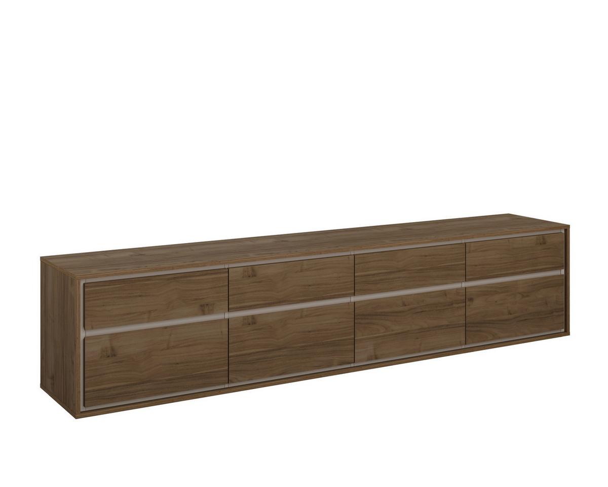 Tv Szekrény Cosme - kasmírszínű/diószínű, Modern, faalapú anyag (220/54/40cm)