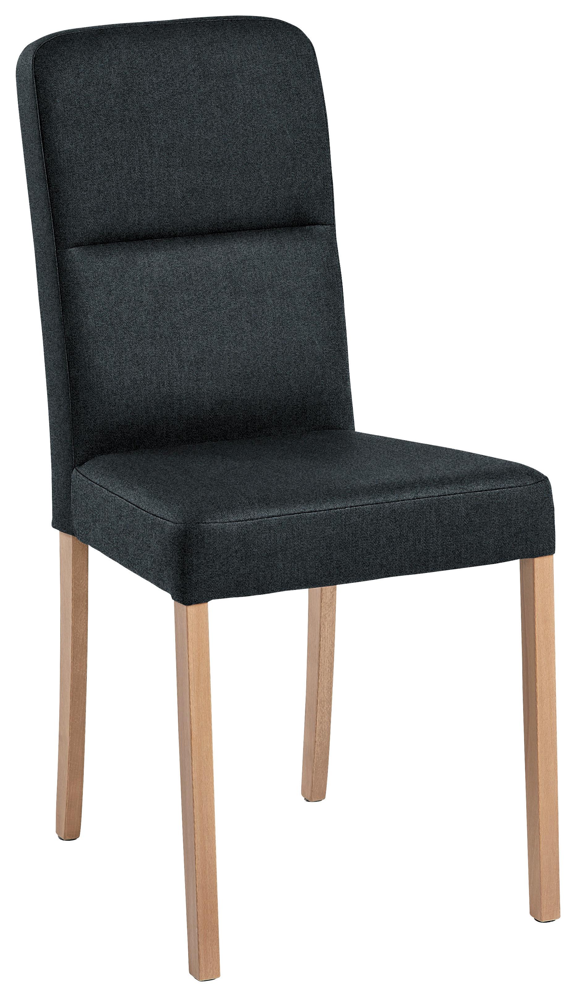 Stuhl Solar in Eichefarbig/Dunkelgrau - Dunkelgrau/Eichefarben, Basics, Holz/Textil (45/90/55cm) - Based